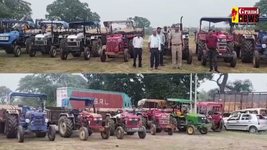 CG NEWS : खनिज विभाग की ताबड़तोड़ कार्रवाई; अवैध रेत खनन करते 77 ट्रैक्टर, 9 हाईवा जब्त 