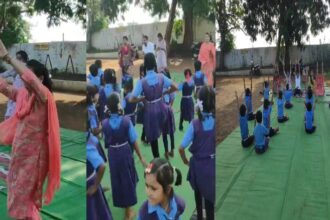 CG VIDEO : "पीना है तो जीना है" गाने पर बच्चों से कराया डांस, अभनपुर स्कूल में योग दिवस की जगह फूहड़ता!