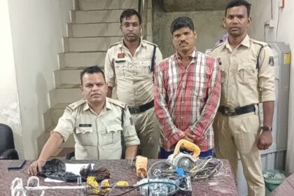 CG : निर्माणाधीन मकान से 52 हजार के सामान की चोरी, कुछ ही घंटों में आरोपी गिरफ्तार...
