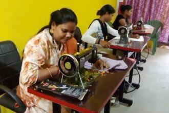 CG : नि:शुल्क सिलाई मशीन प्रशिक्षण केन्द्र का पामगढ़ में हुआ उद्घाटन