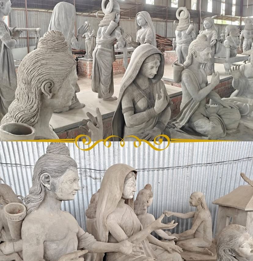 Ram Mandir: राम कथा को मूर्त रूप दे रहे असम के कलाकार, राम मंदिर कॉरिडोर में दिखेगा अद्भुत दृश्य संसार