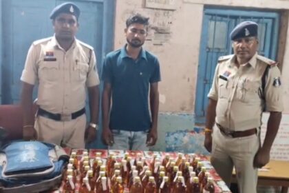Arang Crime News : आरंग पुलिस ने 60 पाव देसी शराब के साथ युवक को धरदबोचा