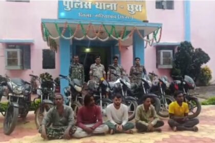 CG CRIME : बाइक चोर गिरोह का भांडाफोड़, पांच आरोपी गिरफ्तार