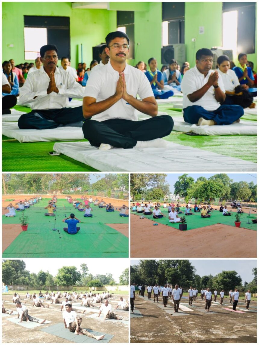 International Yoga Day : गरियाबंद पुलिस ने उत्साहपूर्वक मनाया योग दिवस, अपनाई “एक पृथ्वी, एक स्वास्थ्य” थीम