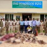 CRIME NEWS : वन विभाग ने छापेमारी कर हिरण शिकारियों को पकड़ा, 74 किलो मांस जब्त