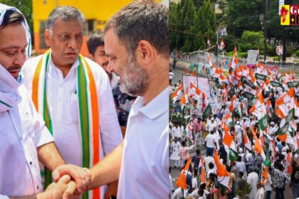 Bihar Bandh: मतदाता सूची सत्यापन के खिलाफ महागठबंधन का चक्का जाम, राहुल-तेजस्वी ने किया विरोध मार्च