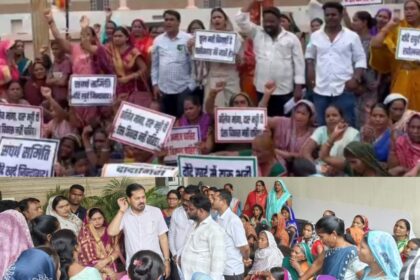 RAIPUR NEWS : दोंदे खुर्द में शराब दुकान निरस्त करने की मांग; सैकड़ो ग्रामीणों ने अंबेडकर चौक पर किया प्रदर्शन, विधायक अनुज शर्मा को सौंपा ज्ञापन 