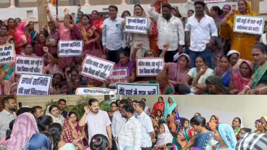 RAIPUR NEWS : दोंदे खुर्द में शराब दुकान निरस्त करने की मांग; सैकड़ो ग्रामीणों ने अंबेडकर चौक पर किया प्रदर्शन, विधायक अनुज शर्मा को सौंपा ज्ञापन 