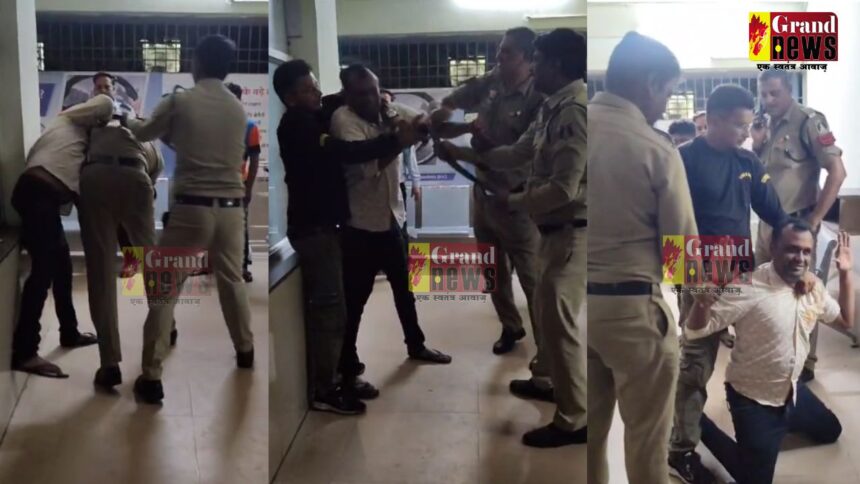 CG Video : शराब  के नशे में धुत पुलिसकर्मी ने प्रधान आरक्षक से की मारपीट, एसपी ने किया निलंबित