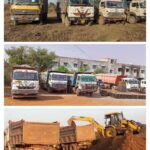 RAIPUR : खनिज विभाग की बड़ी कार्रवाई; अवैध मुरुम उत्खनन और परिवहन करते 10 हाइवा समेत 3 जेसीबी जप्त