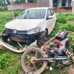 RAIPUR ACCIDENT : तेज रफ्तार कार ने मोटरसाइकिल को मारी ठोकर, दो की हालत गंभीर