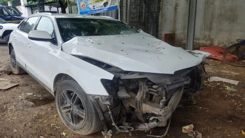 BIG ACCIDENT : ऑडी कार ने सड़क किनारे सो रहे 5 लोगों को कुचला