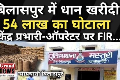 Chhattisgarh : धान खरीदी में 54 लाख का घोटाला, केंद्र प्रभारी और ऑपरेटर पर FIR